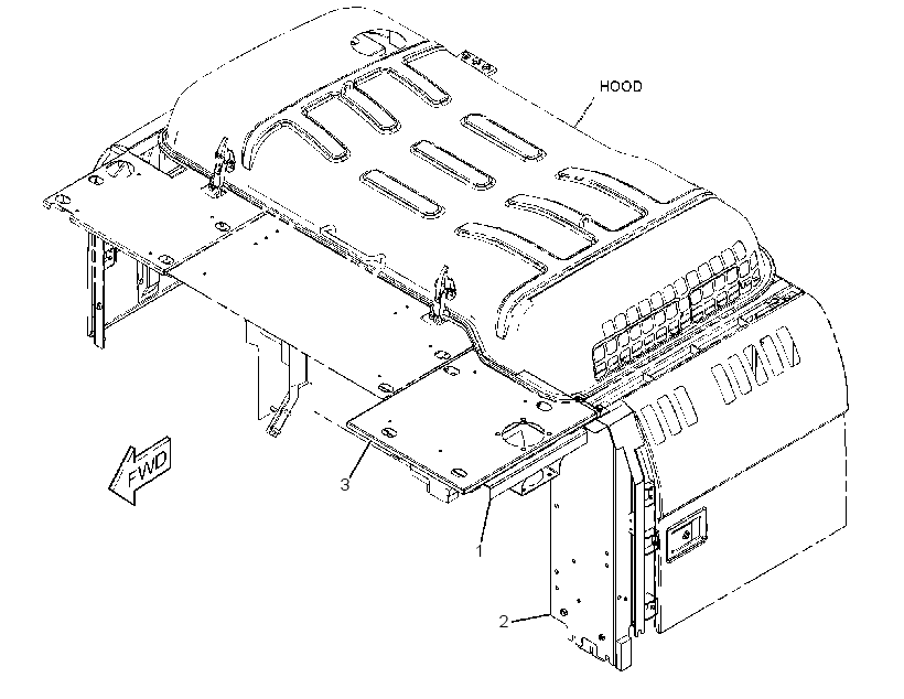 COVER GP-HOOD 3989736 CAT