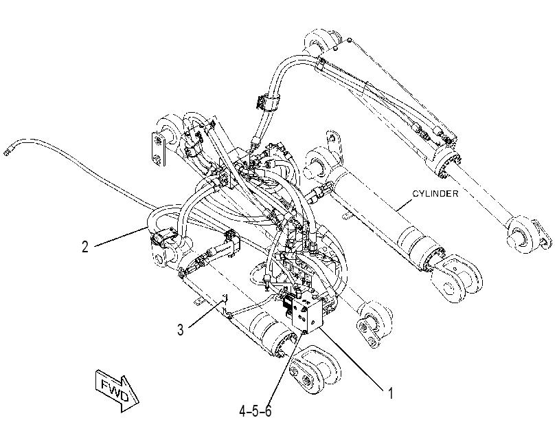 LINES GP-LIFT & TILT CYLINDER 3761490 CAT