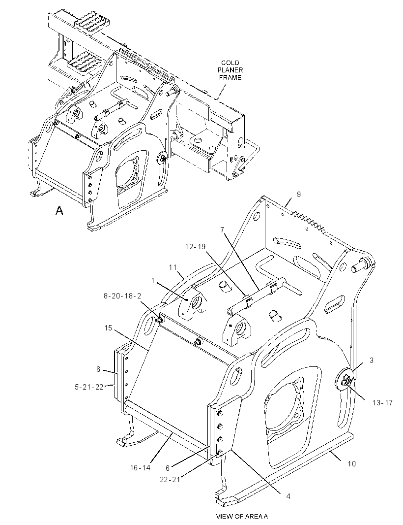 FRAME GP-COLD PLANER 3818303 CAT
