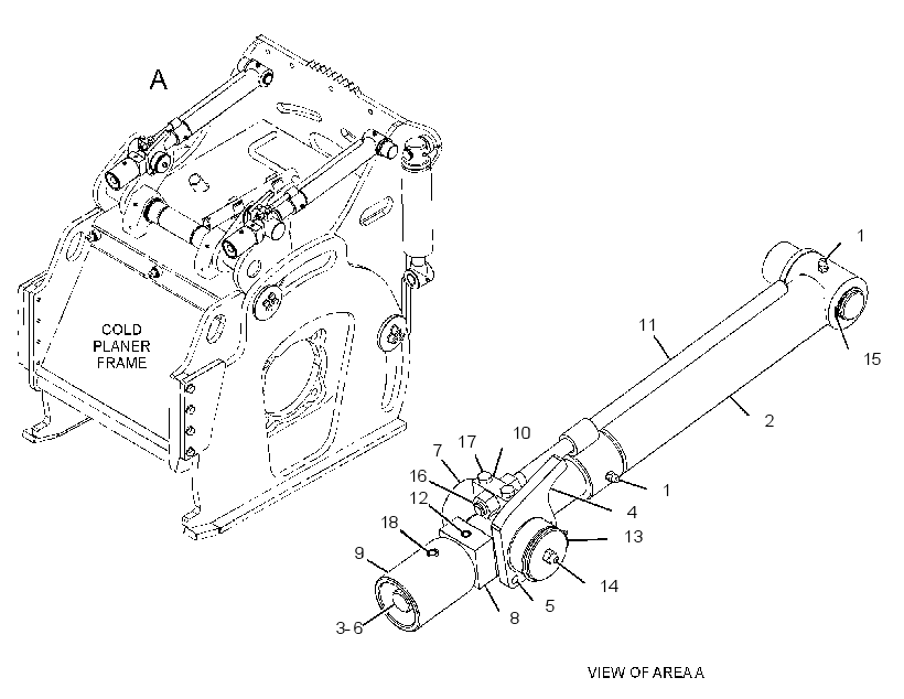 CYLINDER & MTG GP-COLD PLANER 3818308 CAT
