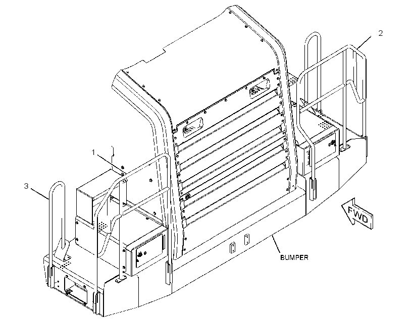 Поручень 3790086 CAT