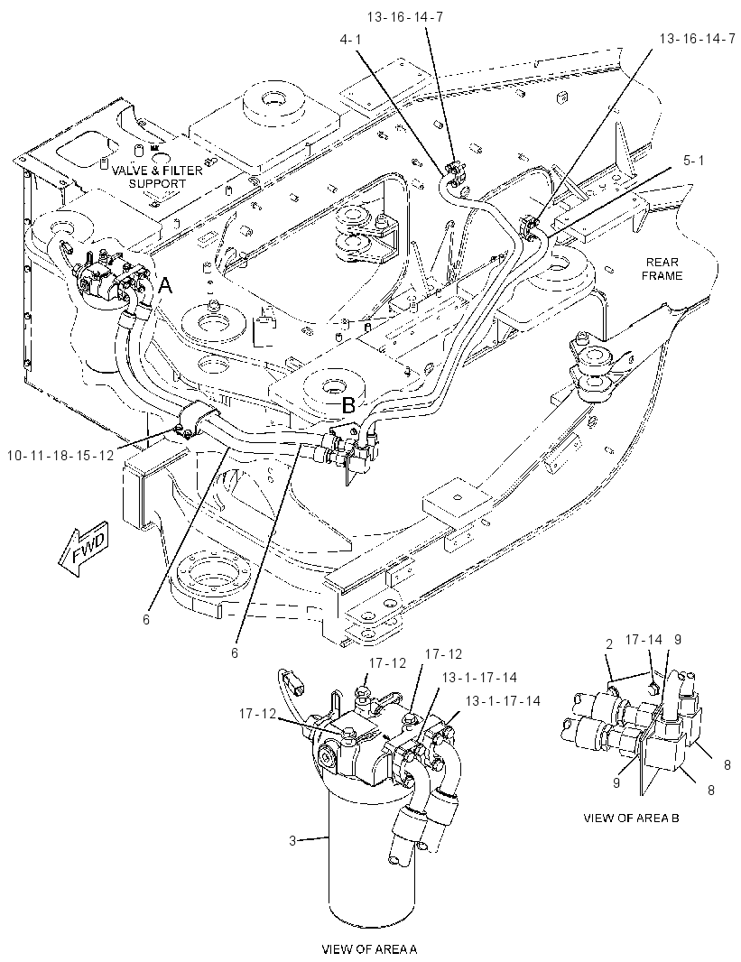 FILTER & LINES GP-HYDRAULIC 3882448 CAT