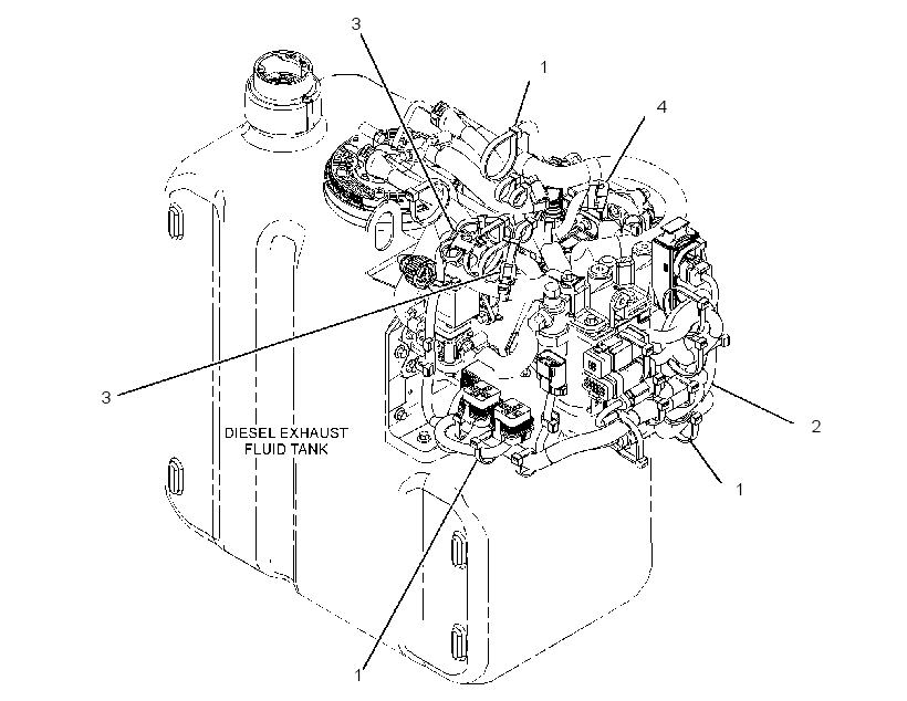 Проводка модуля AdBlue 3799519 CAT