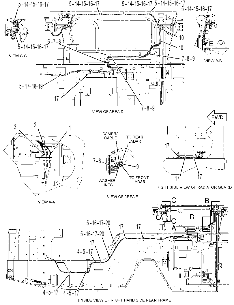 Проводка связи 3702540 CAT