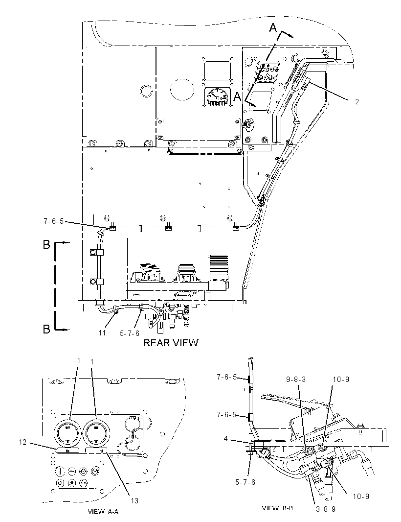 GAUGE & LINES GP-BRAKE PRESS 2489942 CAT