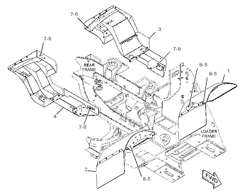 FENDER & MOUNTING GP 3926804 CAT