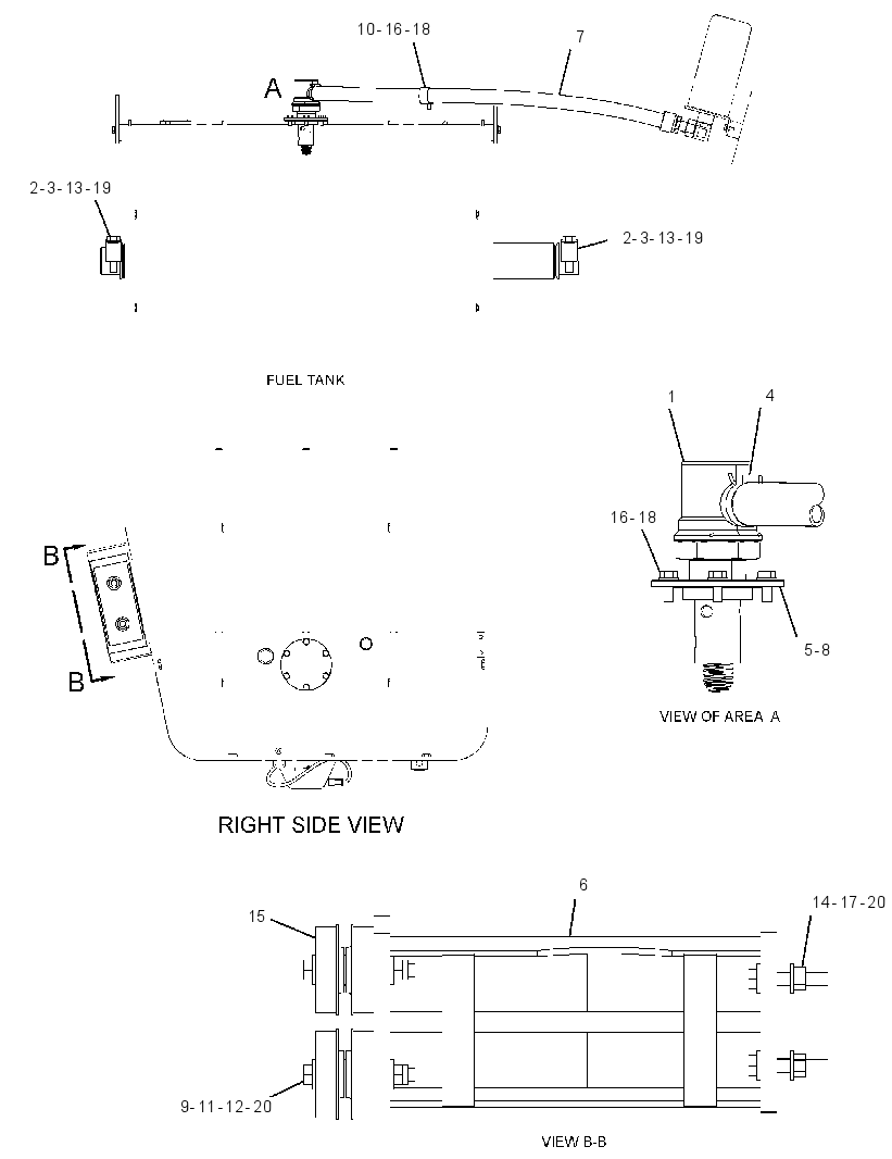 MOUNTING GP-FUEL TANK 2921196 CAT