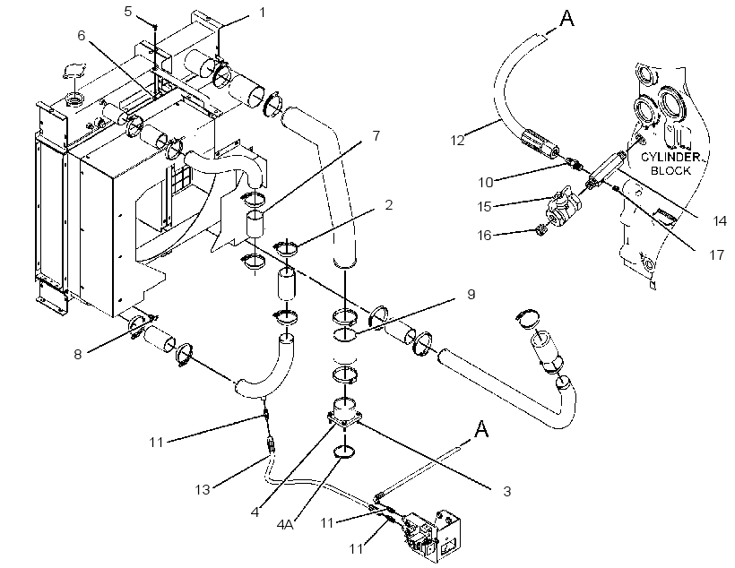RADIATOR AS 3670546 CAT