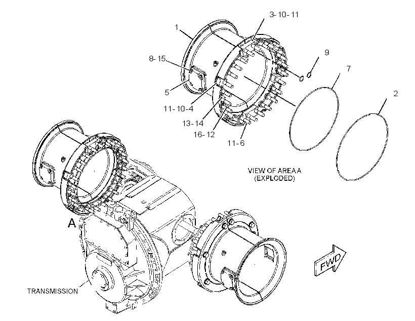 MOUNTING GP-FINAL DRIVE 3863144 CAT