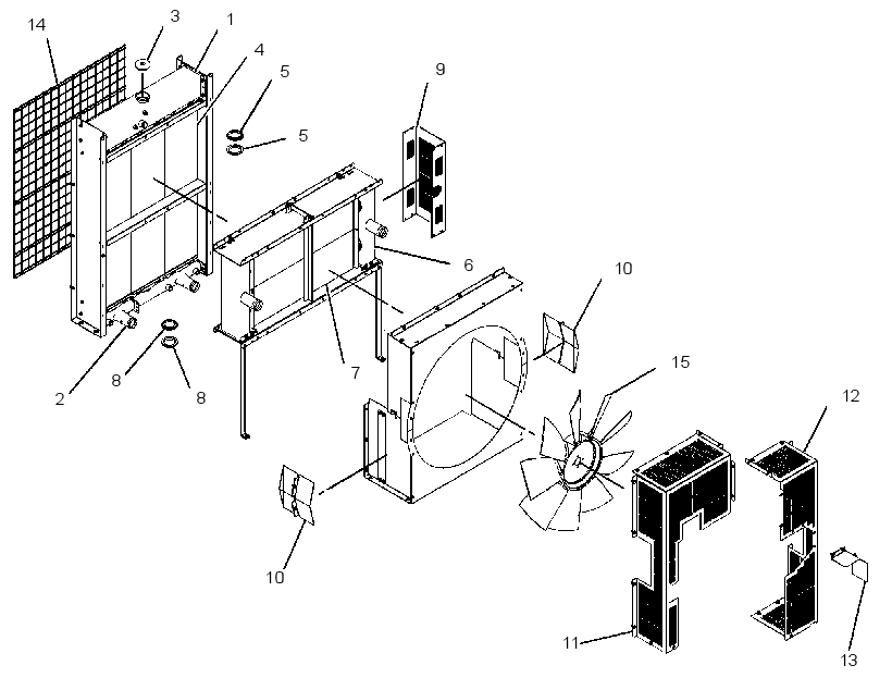 RADIATOR AS 3268640 CAT