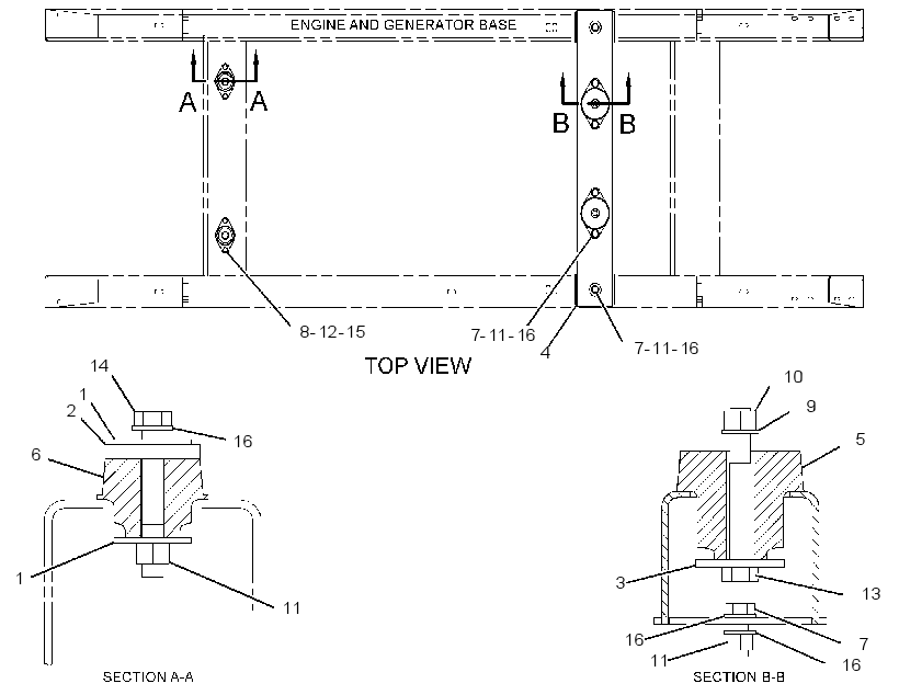 MOUNTING GP-BEAM 2556675 CAT