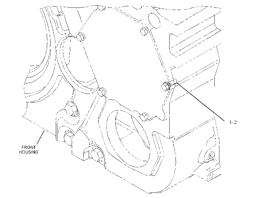 FASTENER GP-FRONT COVER 4378812 CAT