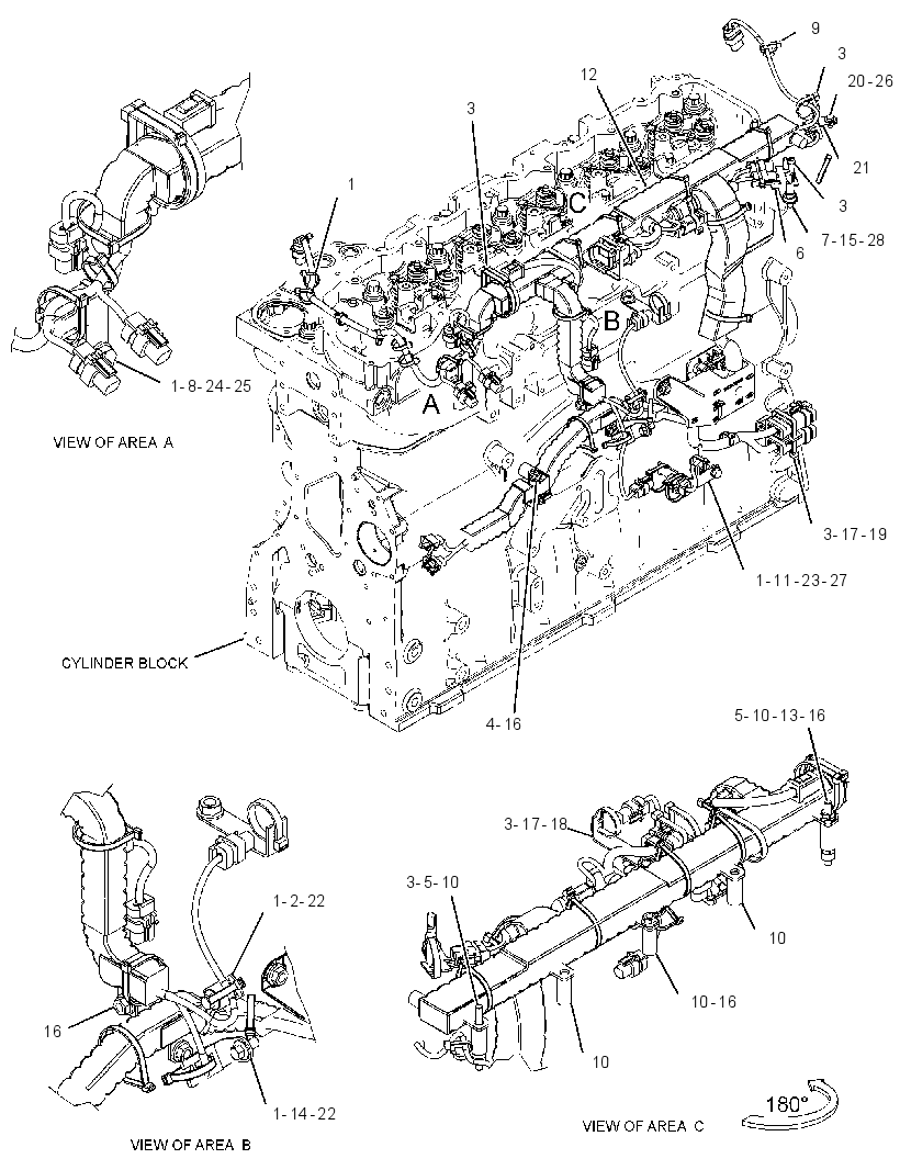 Проводка электронного управления 3718853 CAT