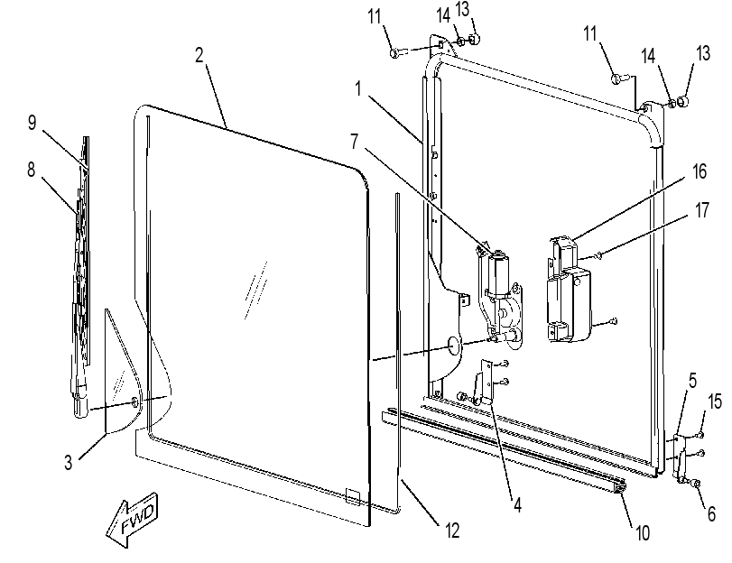 FRAME GP-WINDOW 3898694 CAT