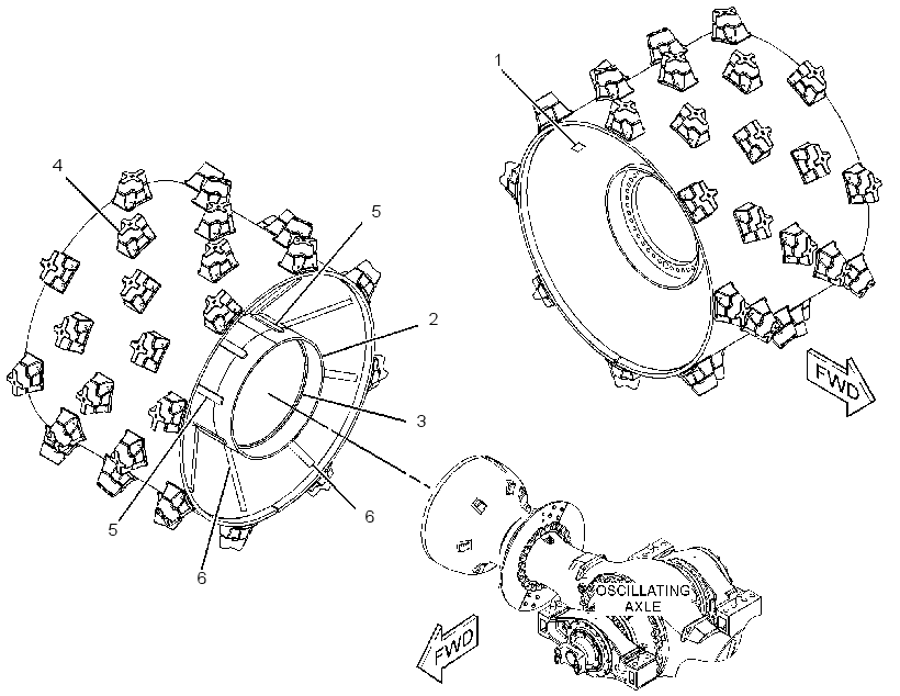 WHEEL AS-COMPACTOR 3773056 CAT