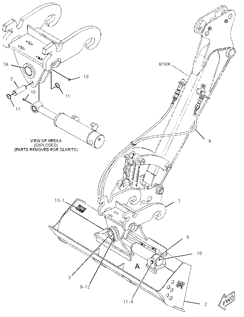 BUCKET AR-DITCH CLEANING 2504463 CAT