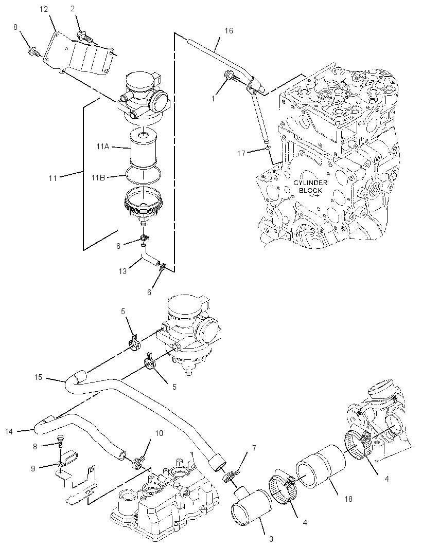 Система отвода газов 4362911 CAT