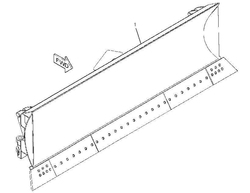 Отвал прямой 4184615 CAT