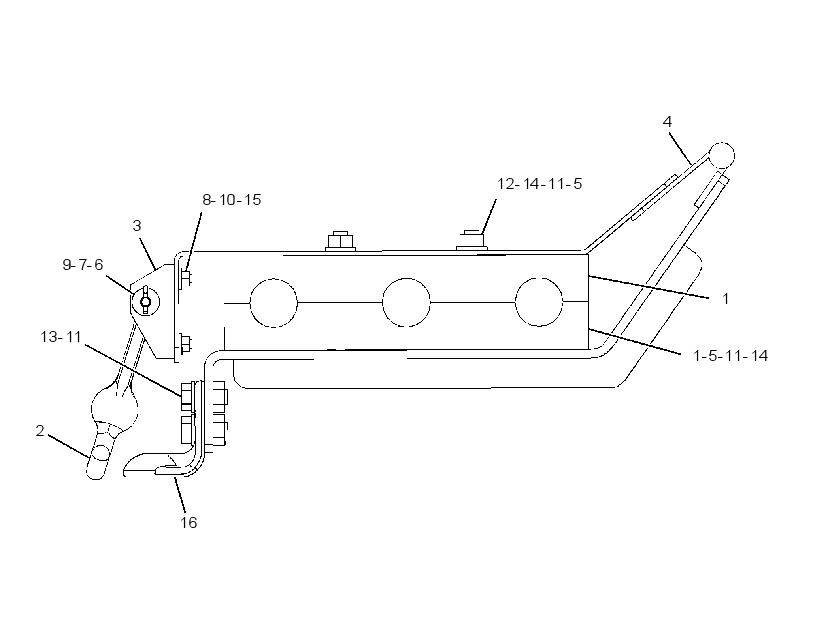 BRACKET GP-STORAGE 3910649 CAT