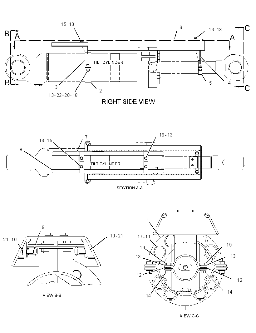 GUARD GP-TILT CYLINDER 2800401 CAT