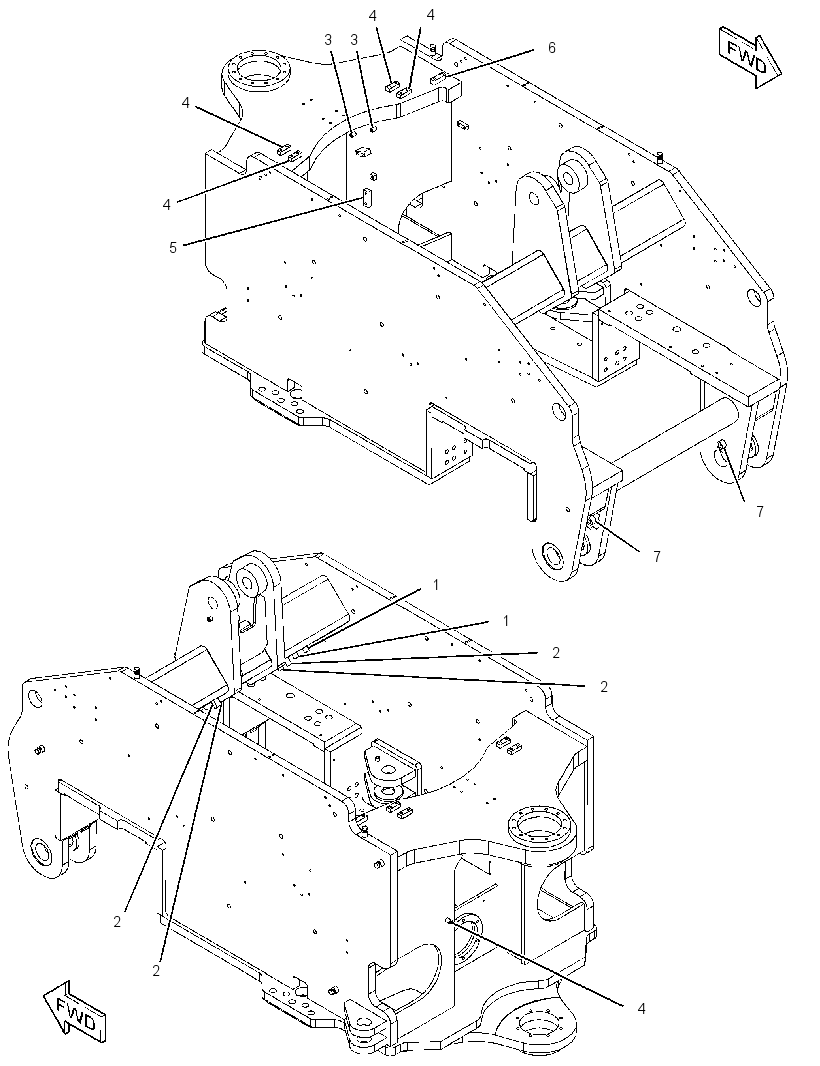FRAME AS-FRONT 3475107 CAT