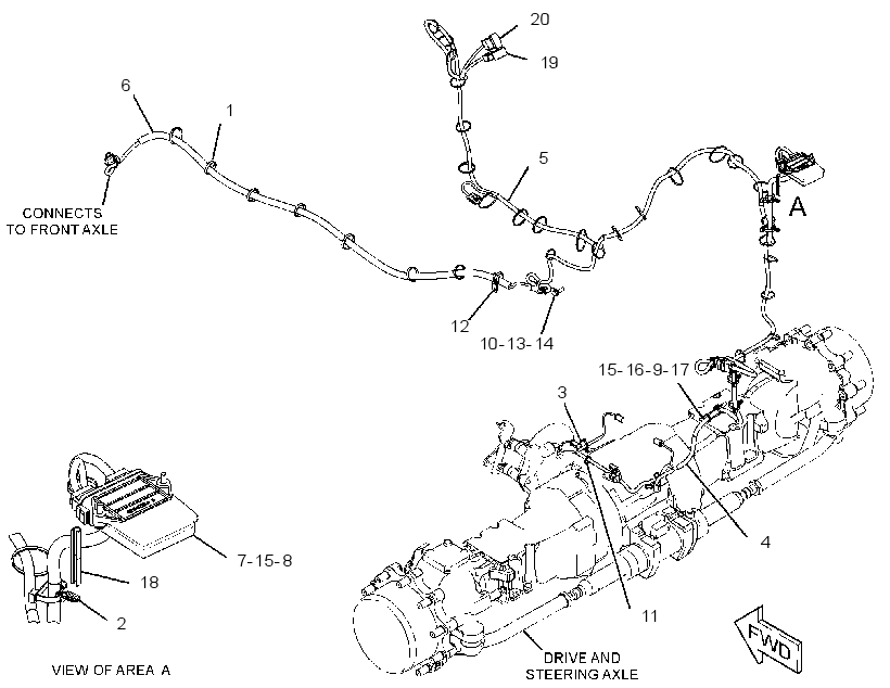 WIRING GP-STEERING 3573242 CAT