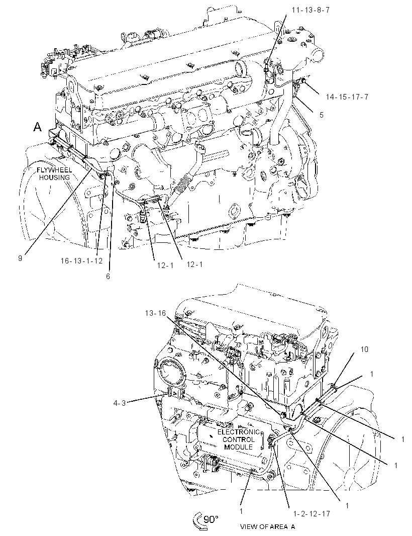 Проводка электронного управления 3780317 CAT