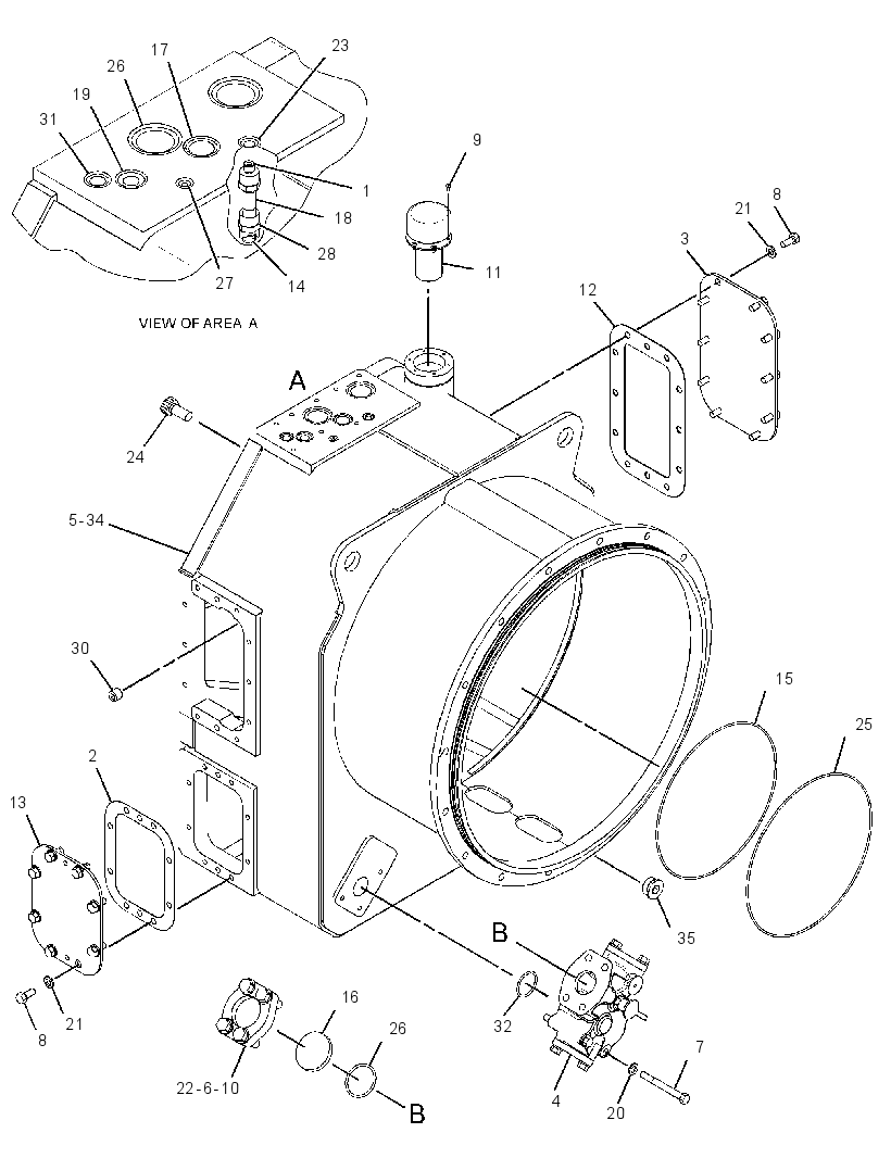 HOUSING GP-TORQUE CONVERTER 2743802 CAT