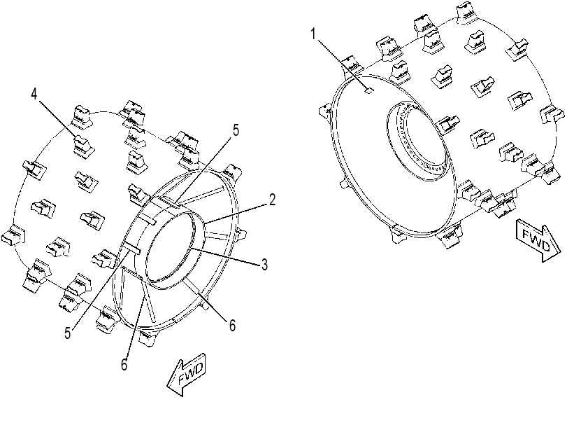 WHEEL AS-COMPACTOR 3780414 CAT