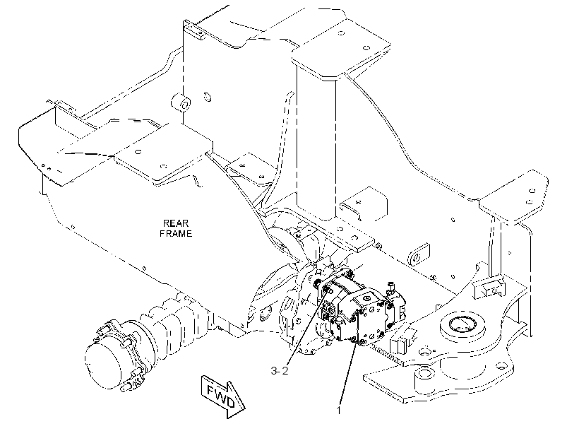 MOTOR & MTG GP-HYDROSTATIC 3967841 CAT