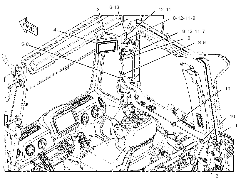 MONITOR & MOUNTING GP 3788637 CAT