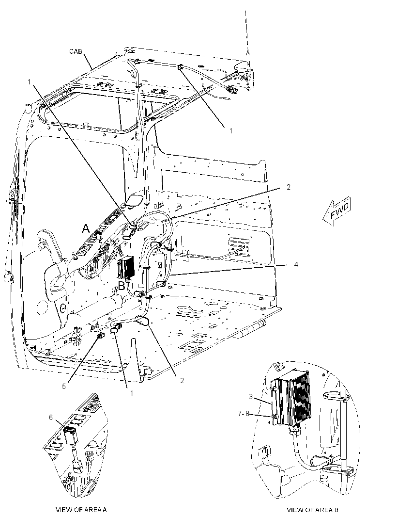 Крепление радио 4361944 CAT