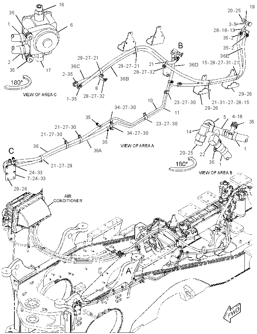 LINES GP-FUEL HEATER 3766935 CAT