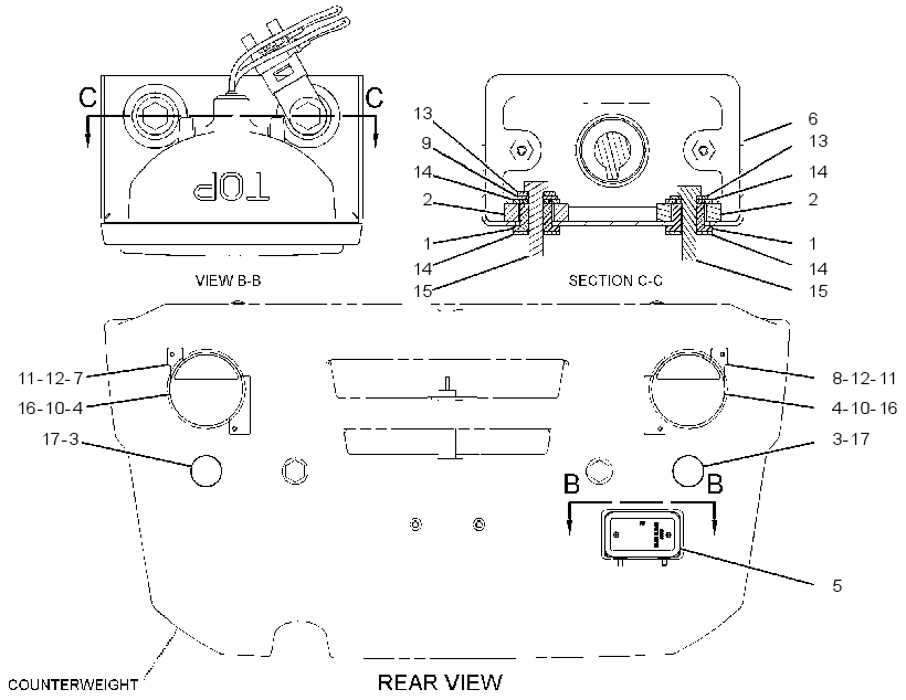 LIGHTING GP-REAR 3967830 CAT