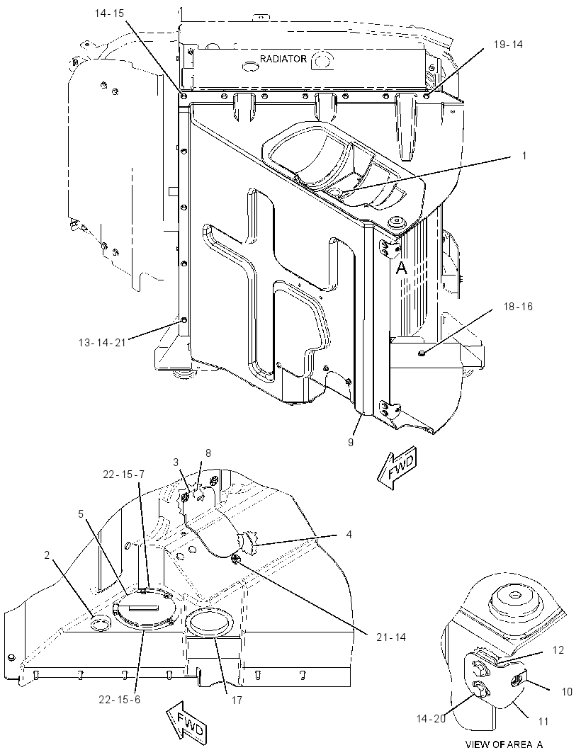 SHROUD GP-RADIATOR 2918995 CAT
