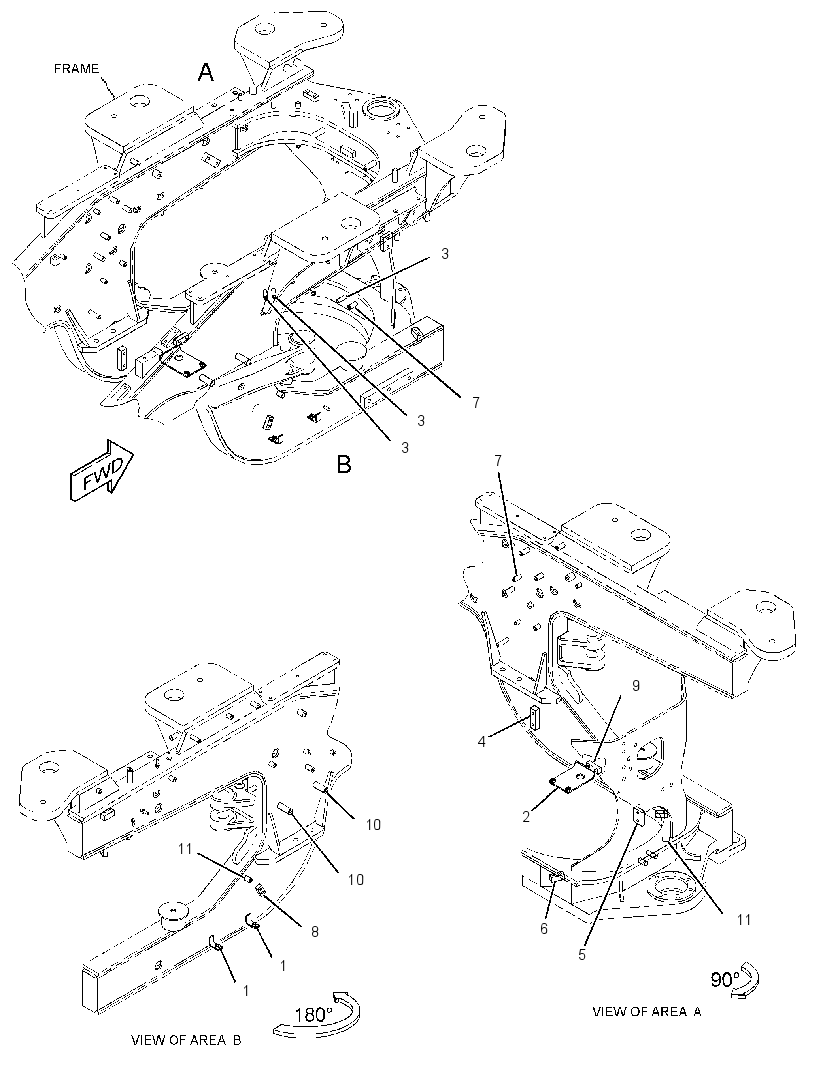 HARDWARE GP-REAR FRAME 3426330 CAT
