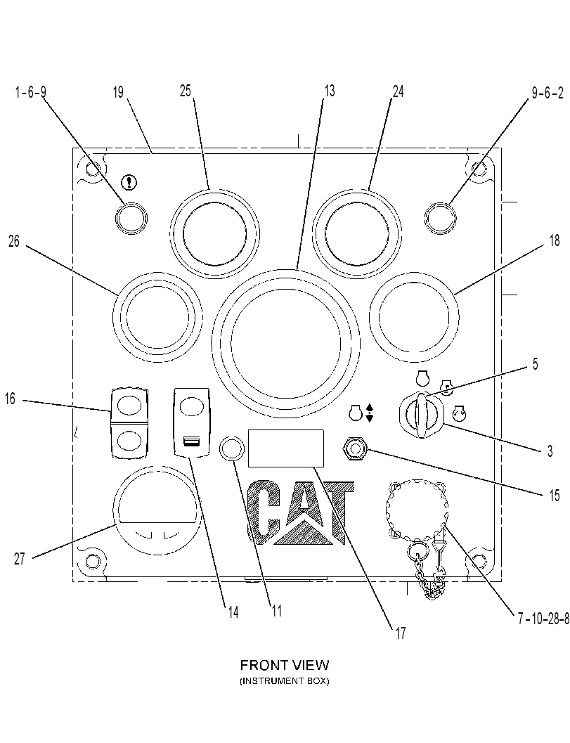Панель приборов 3526058 CAT