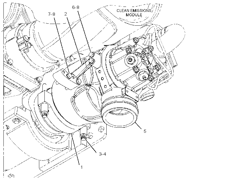 COMBUSTION & MTG GP-EXHAUST 3649014 CAT