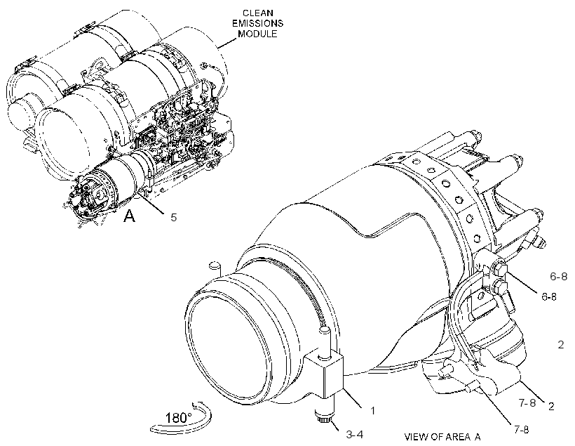 COMBUSTION & MTG GP-EXHAUST 3649023 CAT