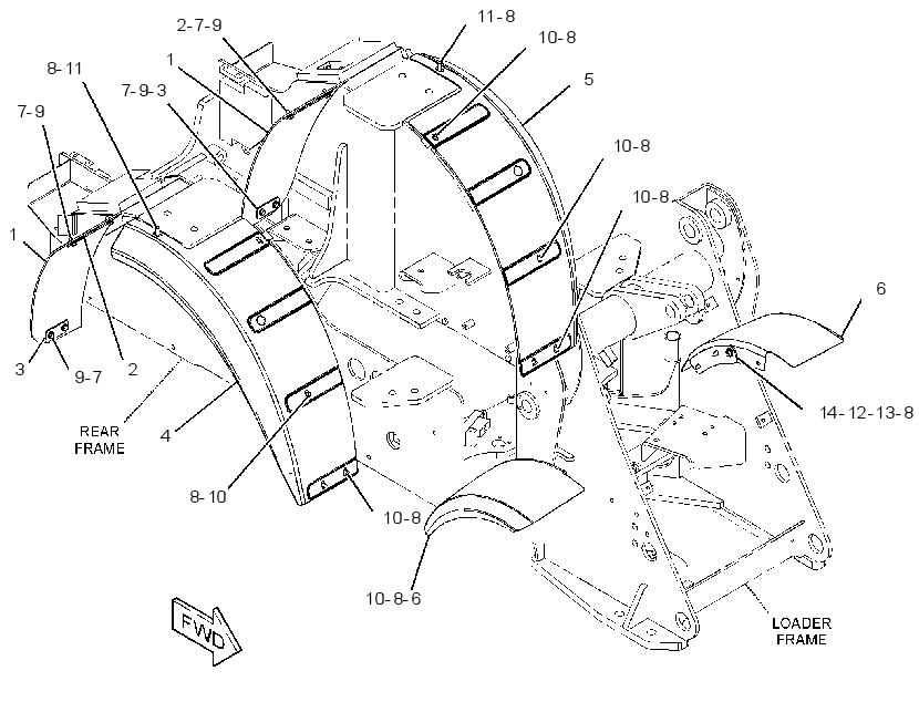 FENDER & MOUNTING GP 3967743 CAT