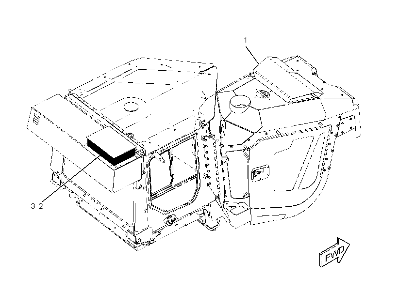 COVER GP-HOOD 3817822 CAT