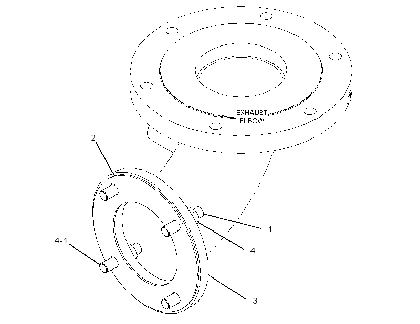 GASKET GP-EXHAUST ELBOW 3951582 CAT