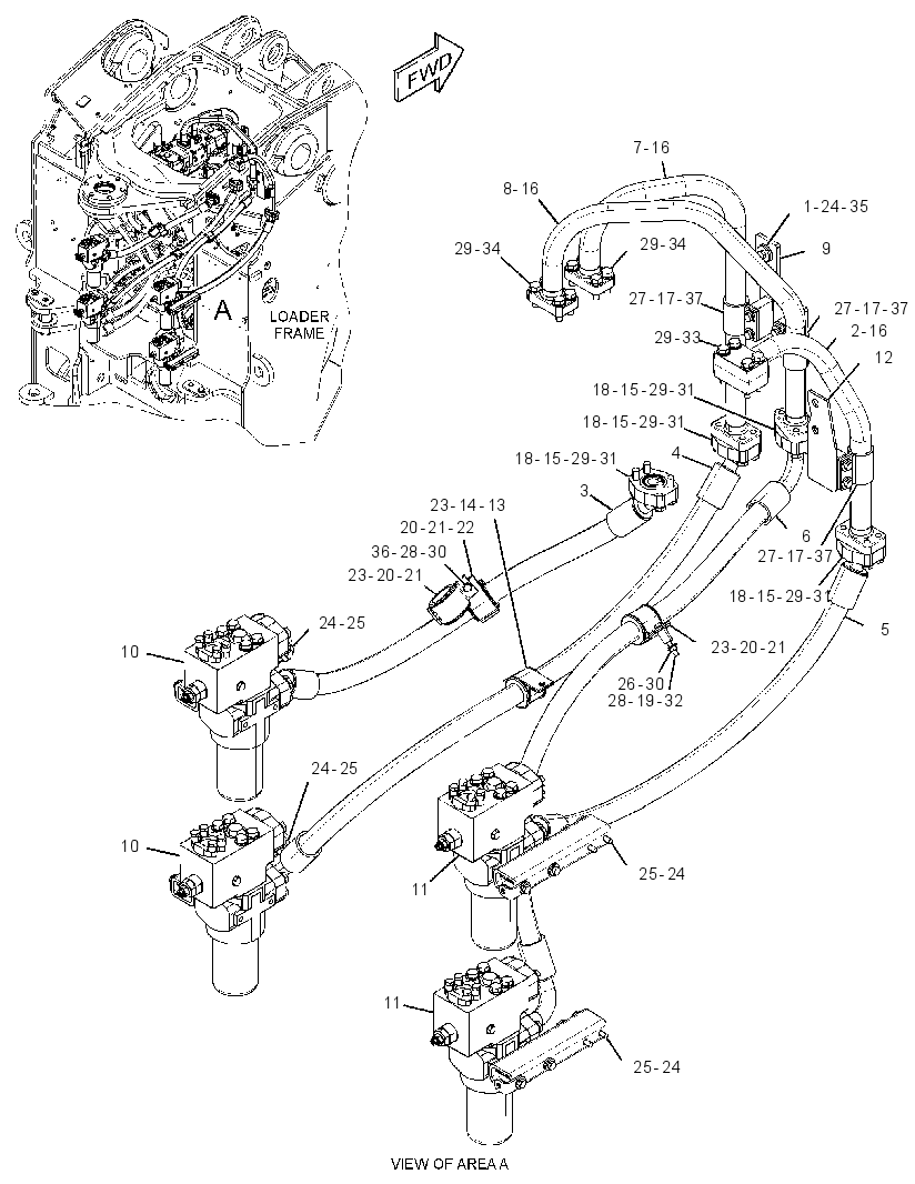 VALVE & LINES GP-HYD CONTROL 3221690 CAT