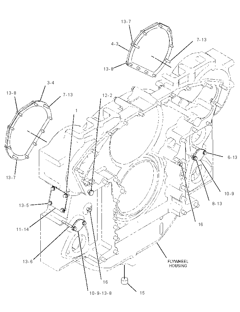 COVER GP-REAR HOUSING 3827860 CAT