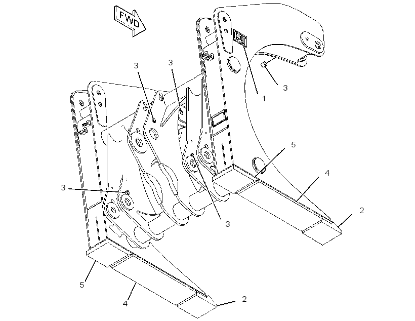 FRAME GP-FORK 4173423 CAT