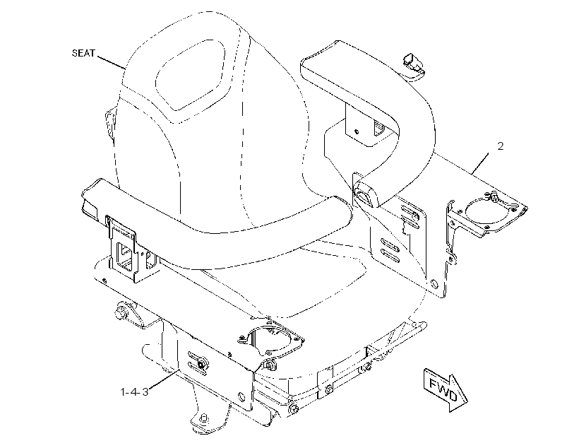 ARMREST & MOUNTING GP 3456188 CAT