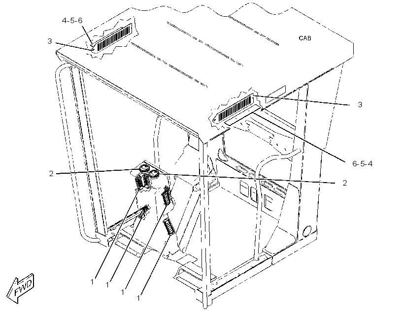 LOUVER GP-CAB 1788603 CAT