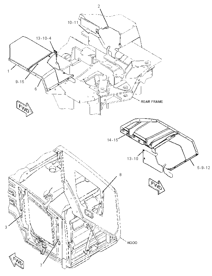 EXTENSION GP-FENDER 3874029 CAT