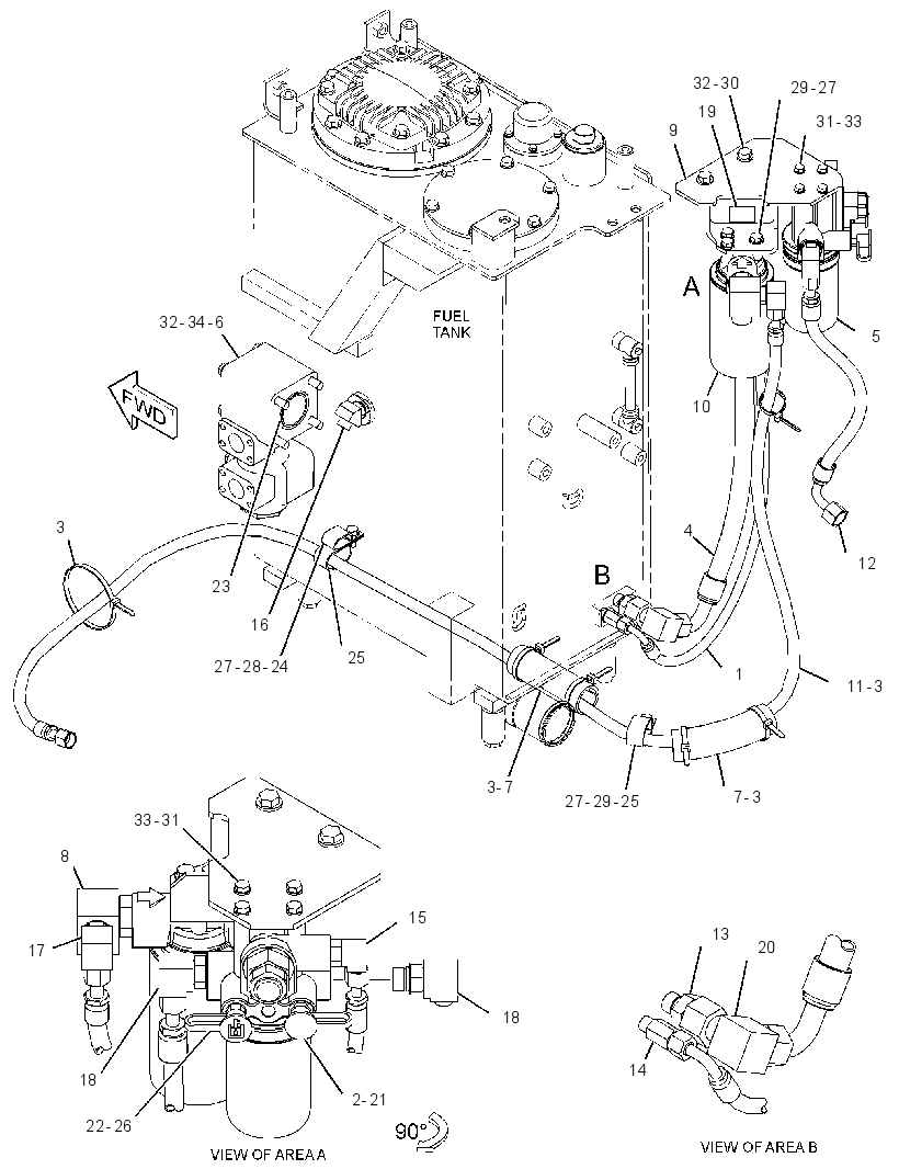 FILTER & LINES GP-HYDRAULIC 3873710 CAT