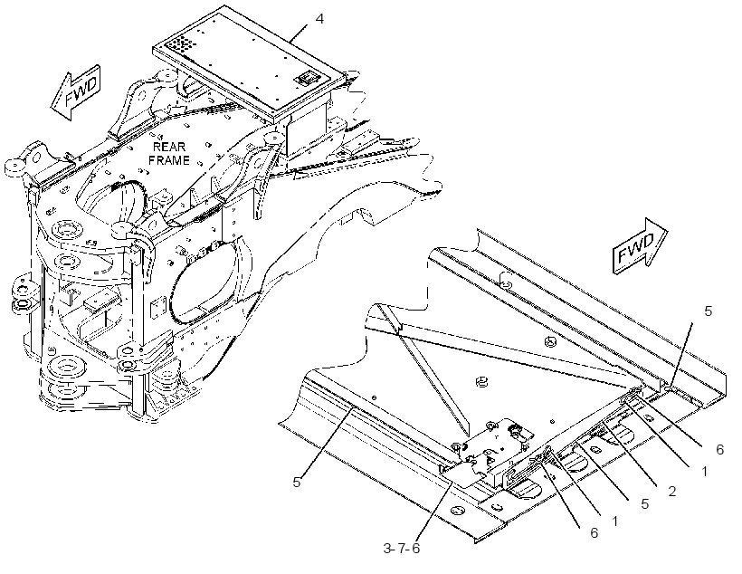 Дверь смотровая 3751921 CAT